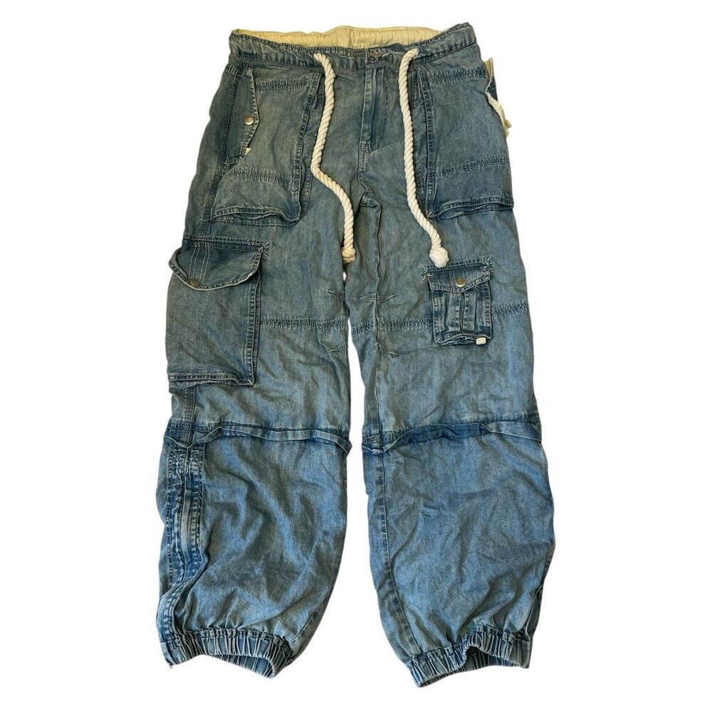 Free People We The Free South Bay Utility Cargo Jeans Small